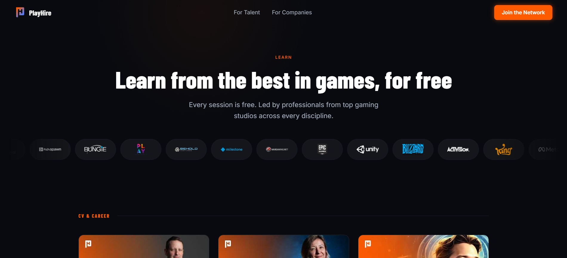 PlayHire Masterclass Free